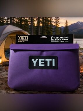 NWT YETI Sidekick  3L in Pace Purple Strap and G Waterproof  Gear Case Camping